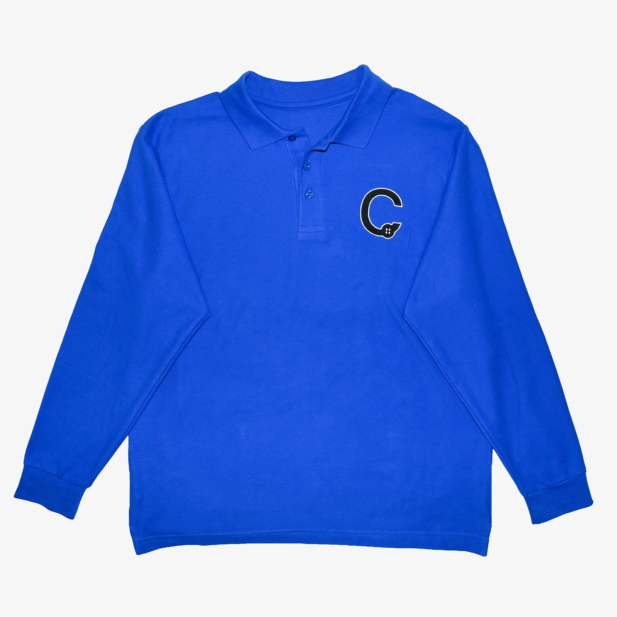 Polo à manches longues en coton homme