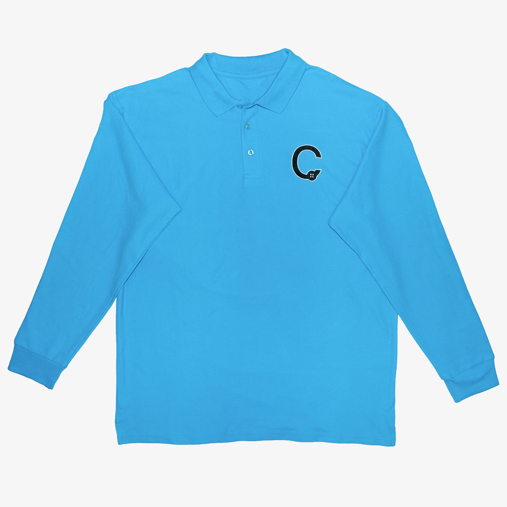 Polo à manches longues en coton homme