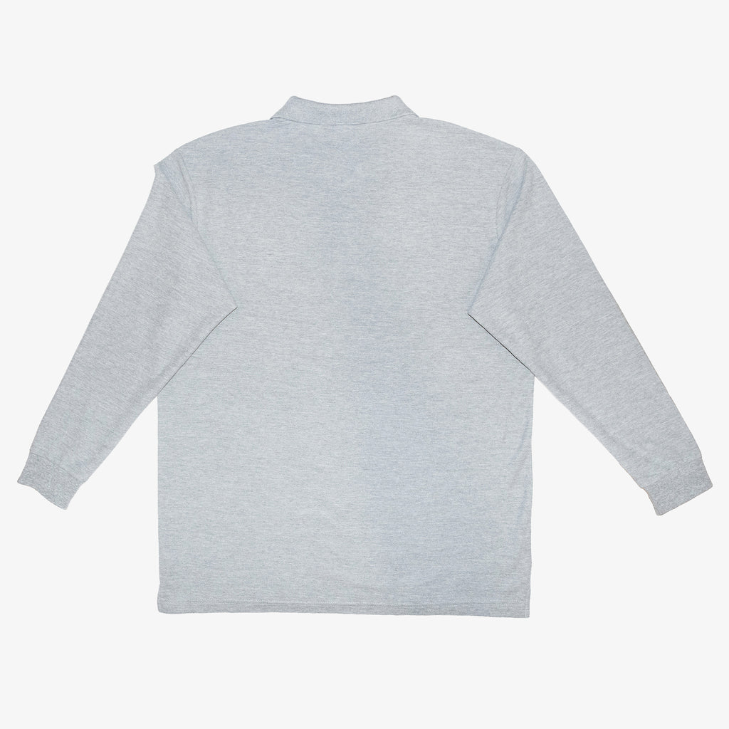Polo à manches longues en coton homme