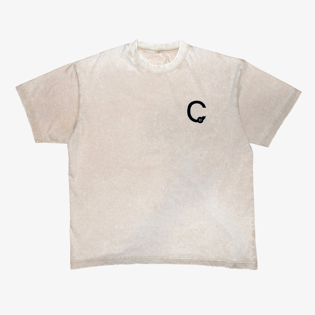 T-shirt sablé en coton femme